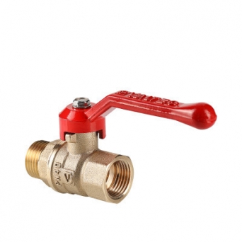 Кран шаровой латунный Стандарт PN40 (ручка) ВР-НР, Valtec